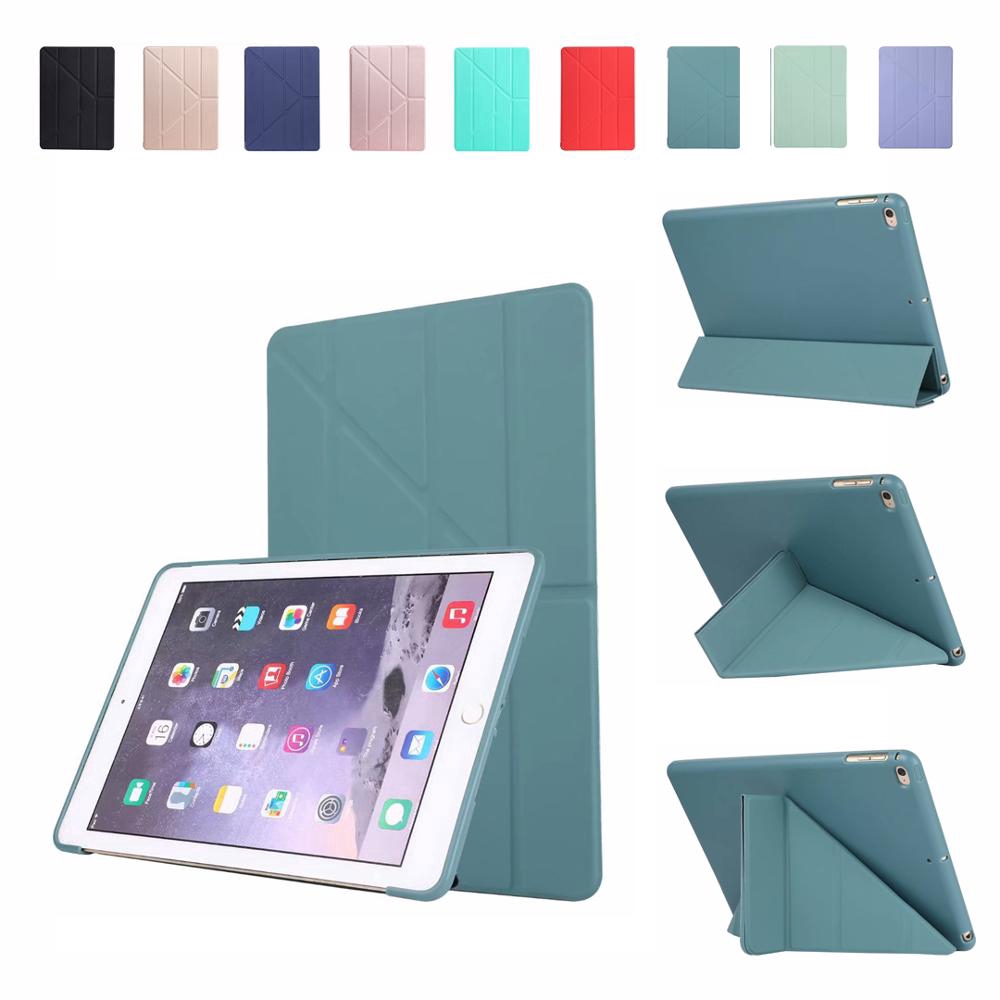 Deformation iPad case 2017 2018 9.7 inch Air mini 1 2 3 4 5 pro 10.5 10.2 inch Soft Silicone Smart Cover
