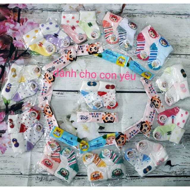 Sét 2 đôi tất cho bé trai bé gái
