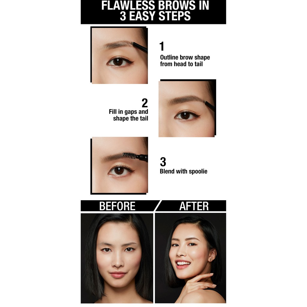 (hàng Mới Về) Gel Kẻ Lông Mày Belia Maybelline Define & Blend 100% | BigBuy360 - bigbuy360.vn