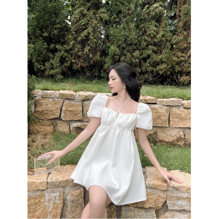 Đầm babydoll dây buộc , Peace House Clothing