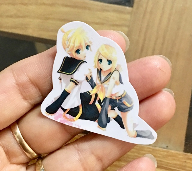 Sticker volcaloi miku rinlen combo 6 stickercái nhiều mẫu ngẫu nhiên khác nhau