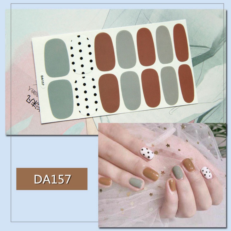 Decal 3D tự dính dùng trang trí móng tay DIY cho nữ