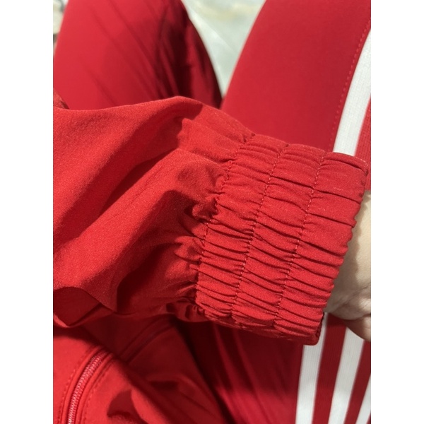 Bộ gió cotton vải dư màu đỏ