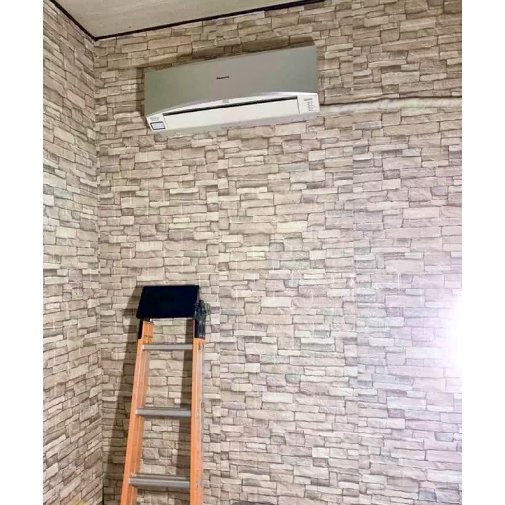 XỐP DÁN TƯỜNG GIẢ ĐÁ NÂU 3D