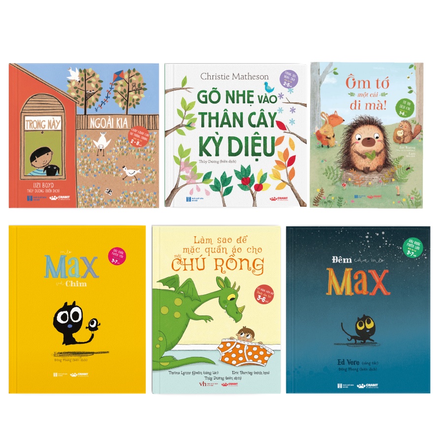 Combo Sách Hay Dành Cho Trẻ Từ 2-3 tuổi - Bộ 6 Cuốn - Crabit Kidbooks