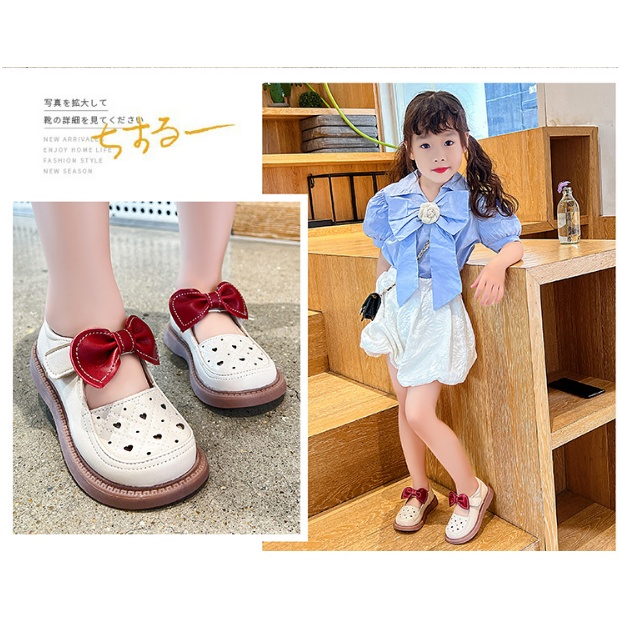 GIÀY BÚP BÊ NƠ ĐỎ