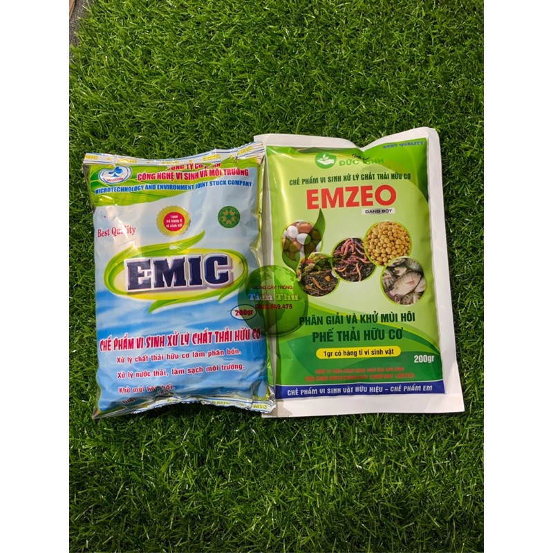 BỘ ĐÔI EMIC &amp; EMZEO MEN Ủ SINH HỌC HỮU HIỆU