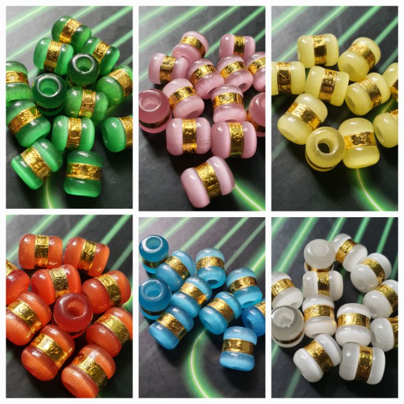 Lu thống quấn mảnh vàng 10x12mm