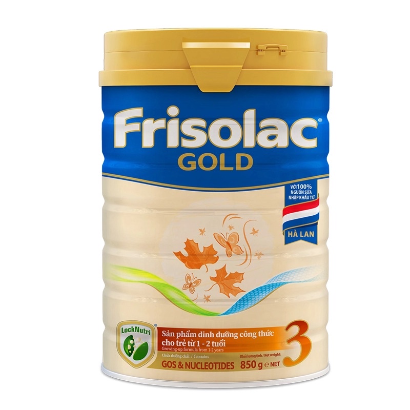 Sữa bột Frisolac gold 3 850g ( Mẫu Mới )