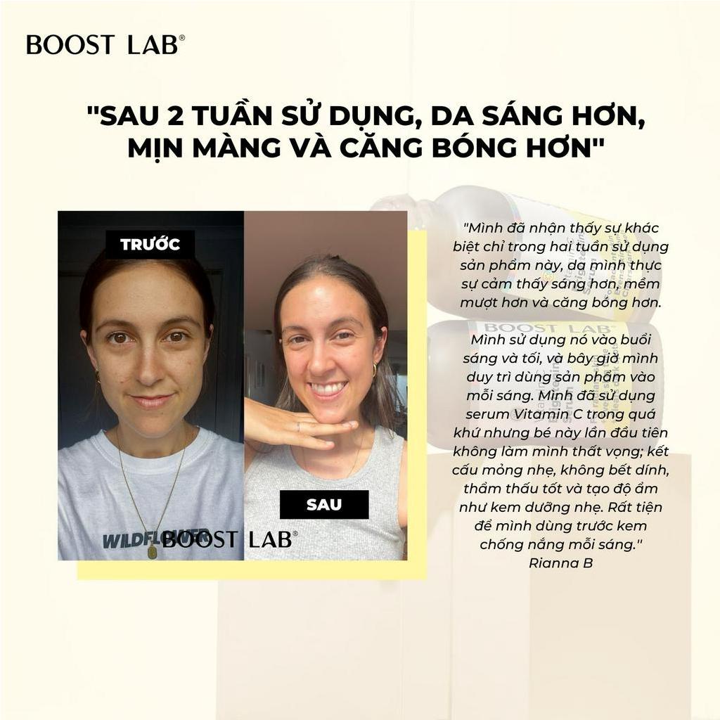 Tinh Chất Vitamin C Dưỡng Sáng Da, Giảm Thâm Sạm và Chống Oxy Hóa | BOOST LAB Vitamin C Brightening Serum