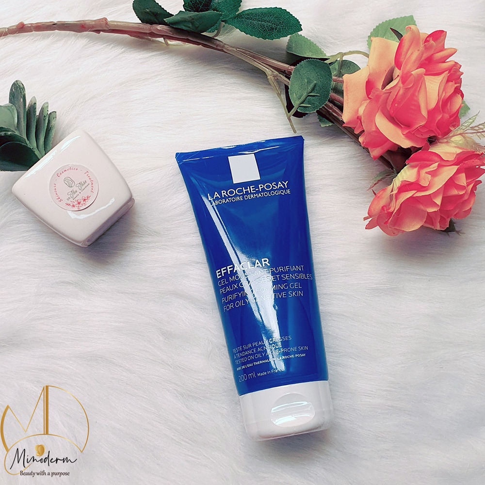 Sữa rửa mặt La Roche Posay Effaclar Purifying Foaming Gel làm sạch bụi bẩn, bã nhờn cho da dầu mụn 200ml, 400ml