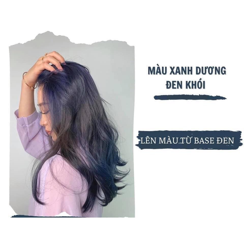 Thuốc nhuộm tóc xanh dương đen khói tại nhà tặng kèm oxy trợ nhuộm và găng tay | BigBuy360 - bigbuy360.vn