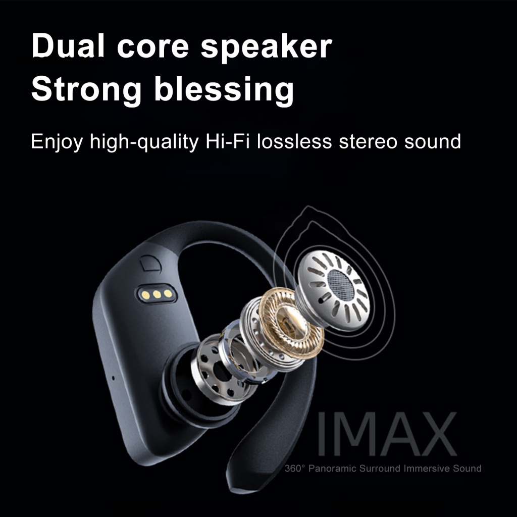 Tai Nghe T11-A Bluetooth 5.0 Hiệu Ứng Âm Thanh Nổi Có Móc Vành Tai