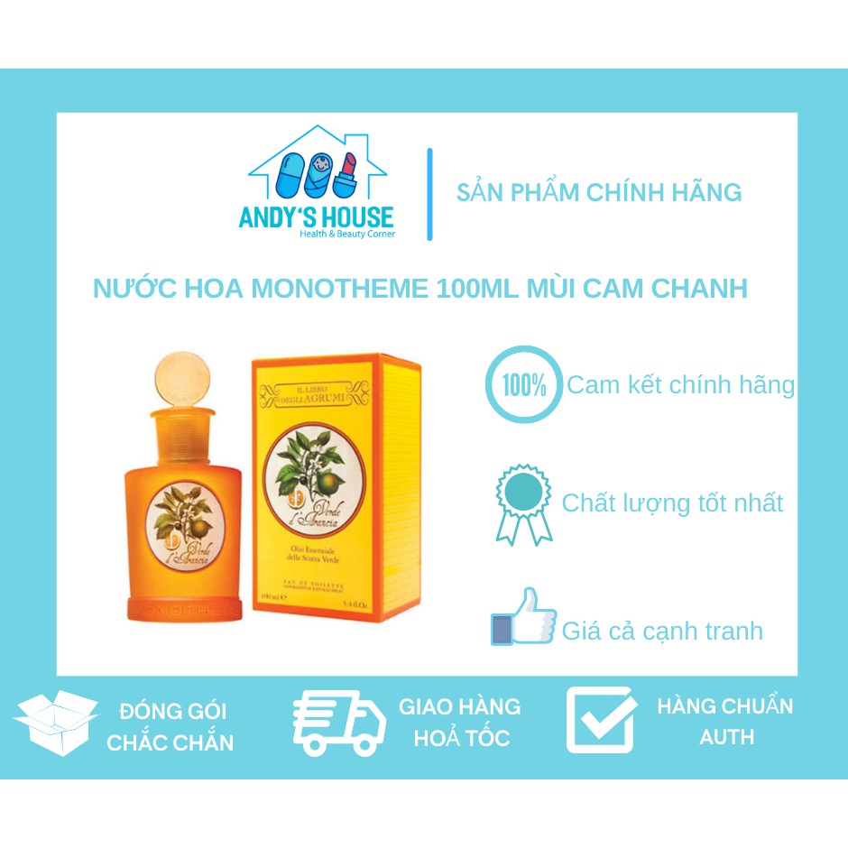 Nước Hoa Monotheme 100ml - Mùi Cam Chanh | Thế Giới Skin Care