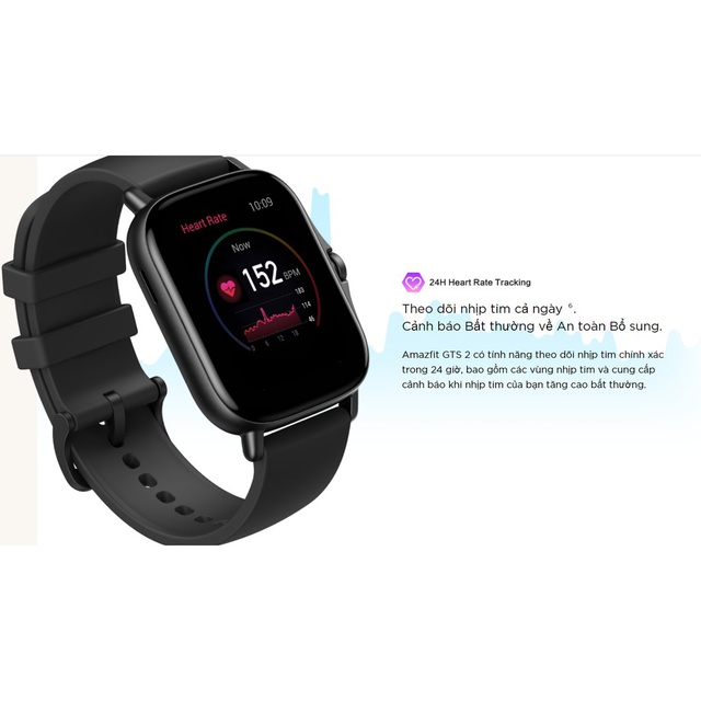 Đồng Hồ Thông Minh Amazfit GTS 2 - bộ nhớ 4GB nghe nhạc, đàm thoại, GPS độc lập - BH 12TH DGW