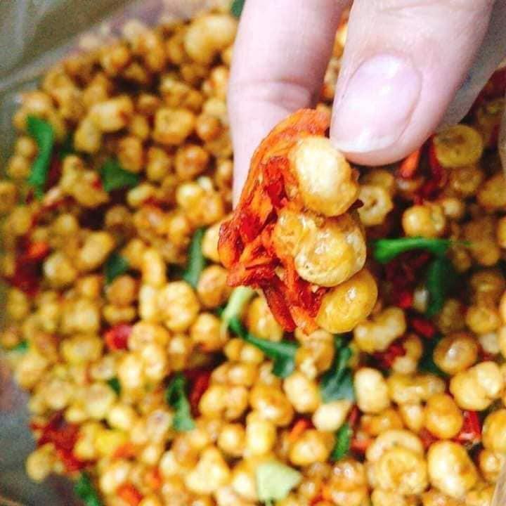 Bắp rang khô bò sa tế lá chanh gói 500g, Bắp rang sấy mix khô bò giòn rụm cay cay, siêu ngon - Mua 1kg tặng 200g