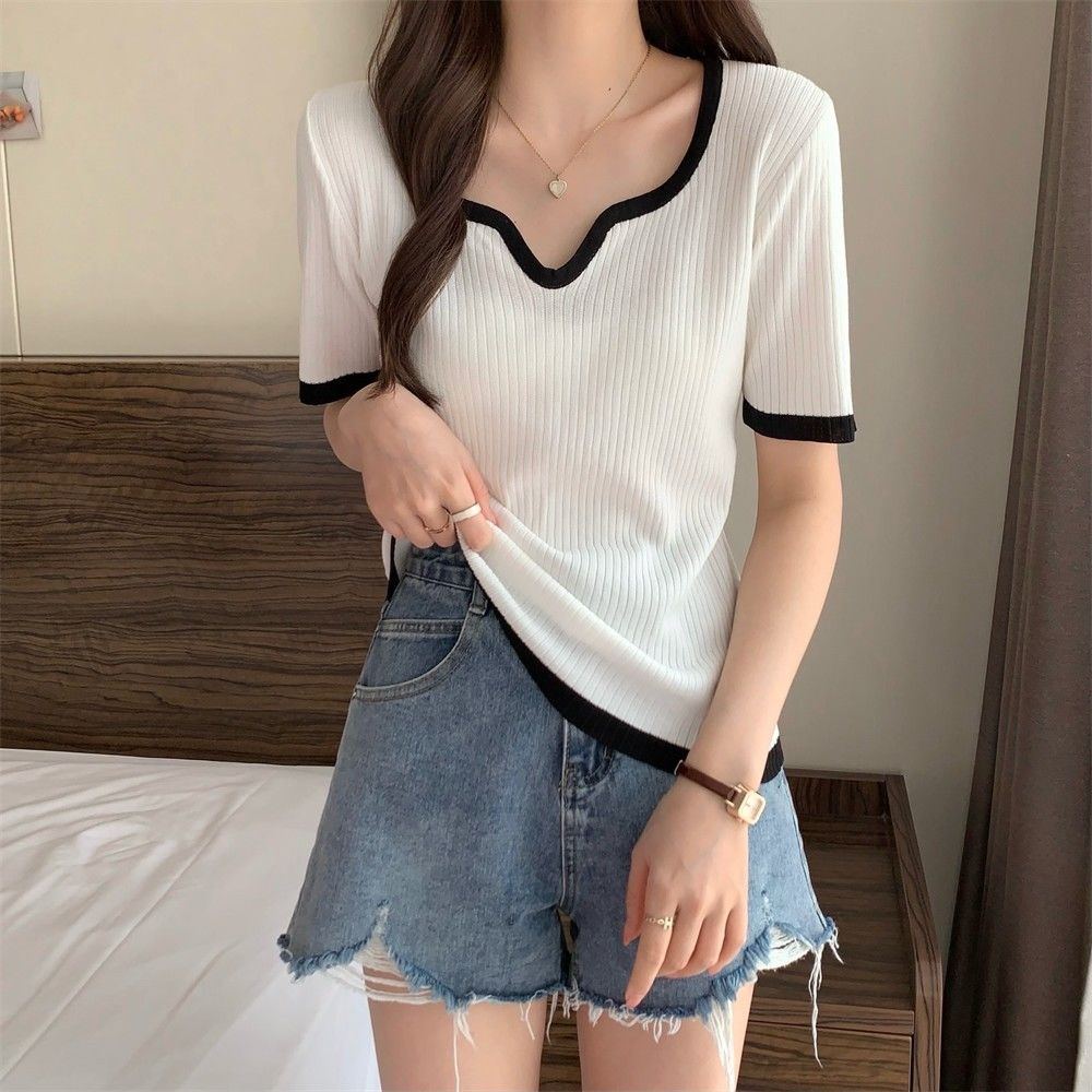 Áo Thun Tay Ngắn Dáng Rộng Vải Lụa Băng Cỡ Lớn JL-TX-294
