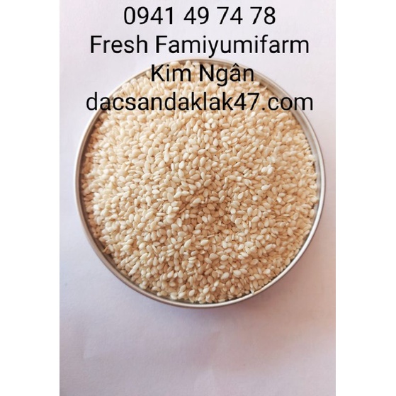 Mè trắng hữu cơ rang củi sống giá sỉ 250g