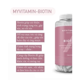 MỌC TÓC BIOTIN MYVITAMINS 90 v / 3 tháng