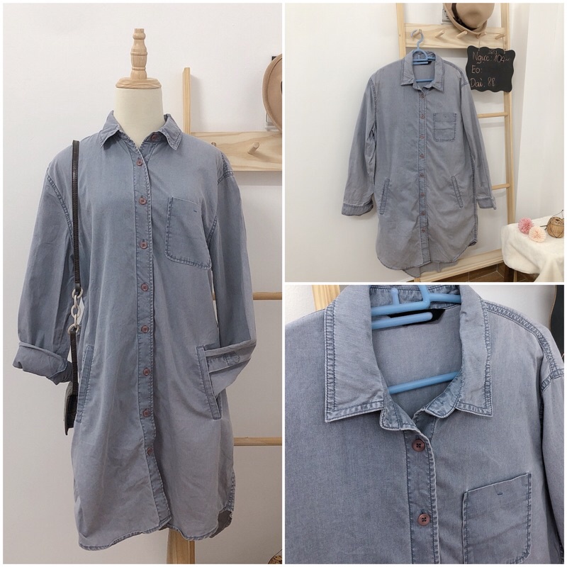 Đầm bò đầm jean denim dưới 60 kg