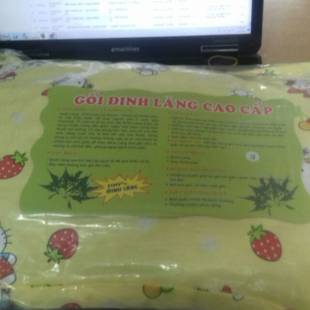 Gối đinh lăng size 3 cho bé lon tu 4 tuoi tro lên va nguoi lớn