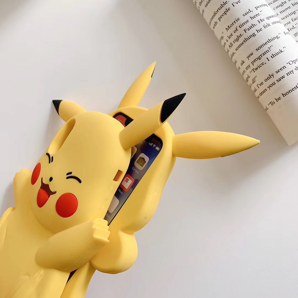 Ốp Điện Thoại In Hình Pikachu Cho Iphone 11 12 13 Pro Max 7 8 Plus X XS XR