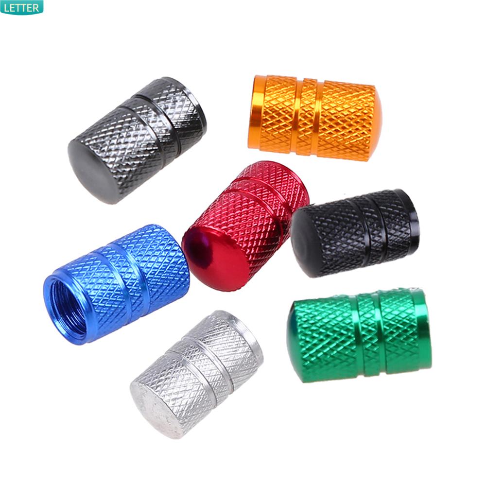 Bộ 4 Nắp Van Bánh Xe Đạp/ Xe Máy/ Xe Hơi Bằng Hợp Kim Nhôm Chống Bụi Nhiều Màu Sắc