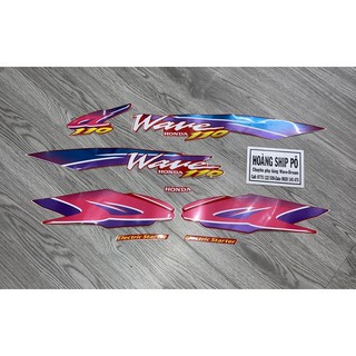 Tem wave 110 đỏ tươi đời 1998 3 lớp thailand
