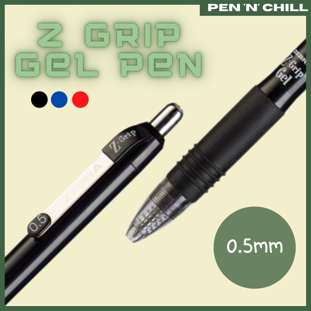 Bút Gel Zebra Z-Grip - Cỡ ngòi 0.5mm