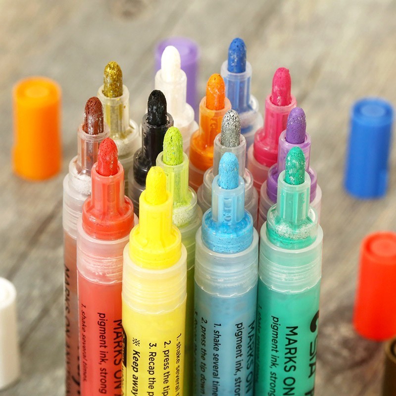 Bộ 12 cây bút vẽ marker tiện lợi