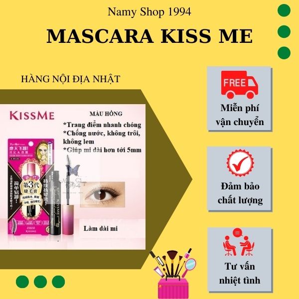 Mascara kiss me hàng auth chống nước dày mi dài mi và tạo mi cong, chuốt mi kiss me niềm tự hào của bạn NMS001 | BigBuy360 - bigbuy360.vn