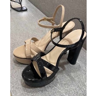 Sandal nữ cap gót 11cm Charles & Keith | Auth - Order - Ảnh Thật