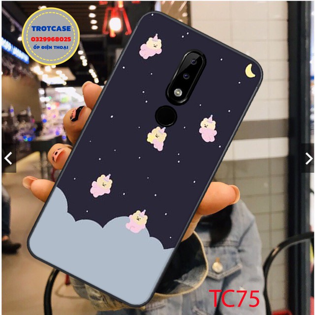 [ HÀNG SẴN ]  Ốp lưng Nokia 3 / Nokia x6 / Nokia 6.1 Plus - in hình nhiều hoa cúc và pikachu đẹp