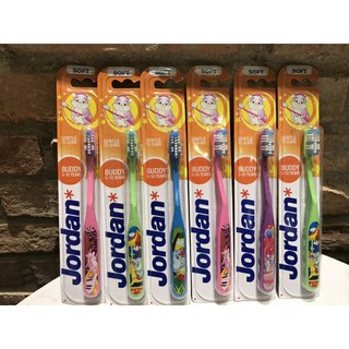 Combo 12 bàn chải bé Jordan buddy cho bé từ 5 _ 10 tuổi