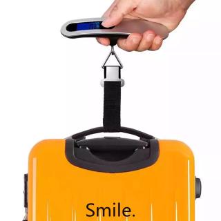 【Sẵn sàng】 50kgx10g Cân hành lý chính xác cao Quy mô điện tử du lịch LCD