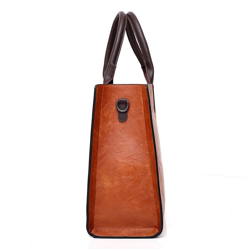 túi xách cỡ lớn 𝙑𝙚𝙧𝙤𝙣𝙞𝙘𝙖 𝙩𝙤𝙩𝙚 𝙗𝙖𝙜 by DMA màu nâu bò retro | BigBuy360 - bigbuy360.vn