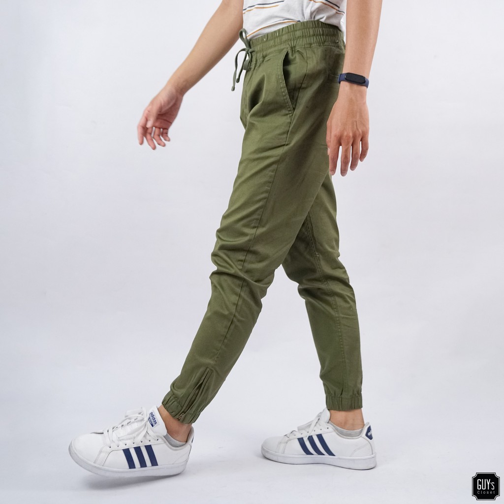 Quần kaki khoá kéo gấu quần - GUY's Closet