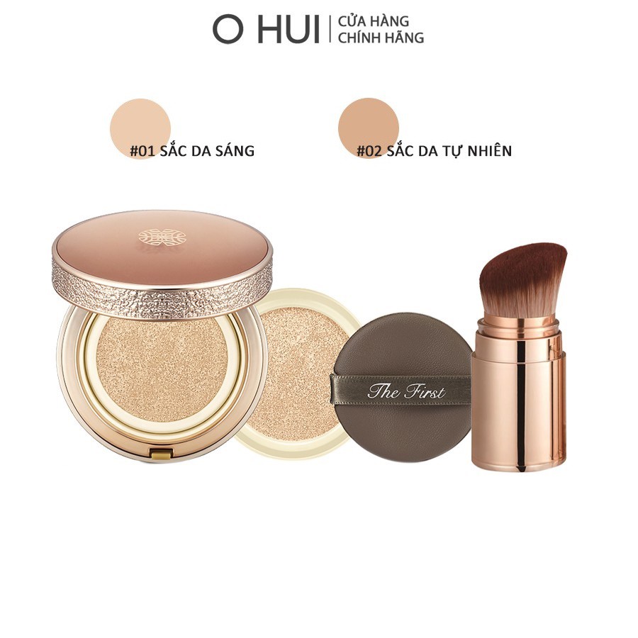 Phấn nước tinh chất vàng 24k OHUI The First Geniture Ampoule Cover Cushion SPF50+ PA+++ 15g (Tặng kèm lõi refill 15g) | BigBuy360 - bigbuy360.vn