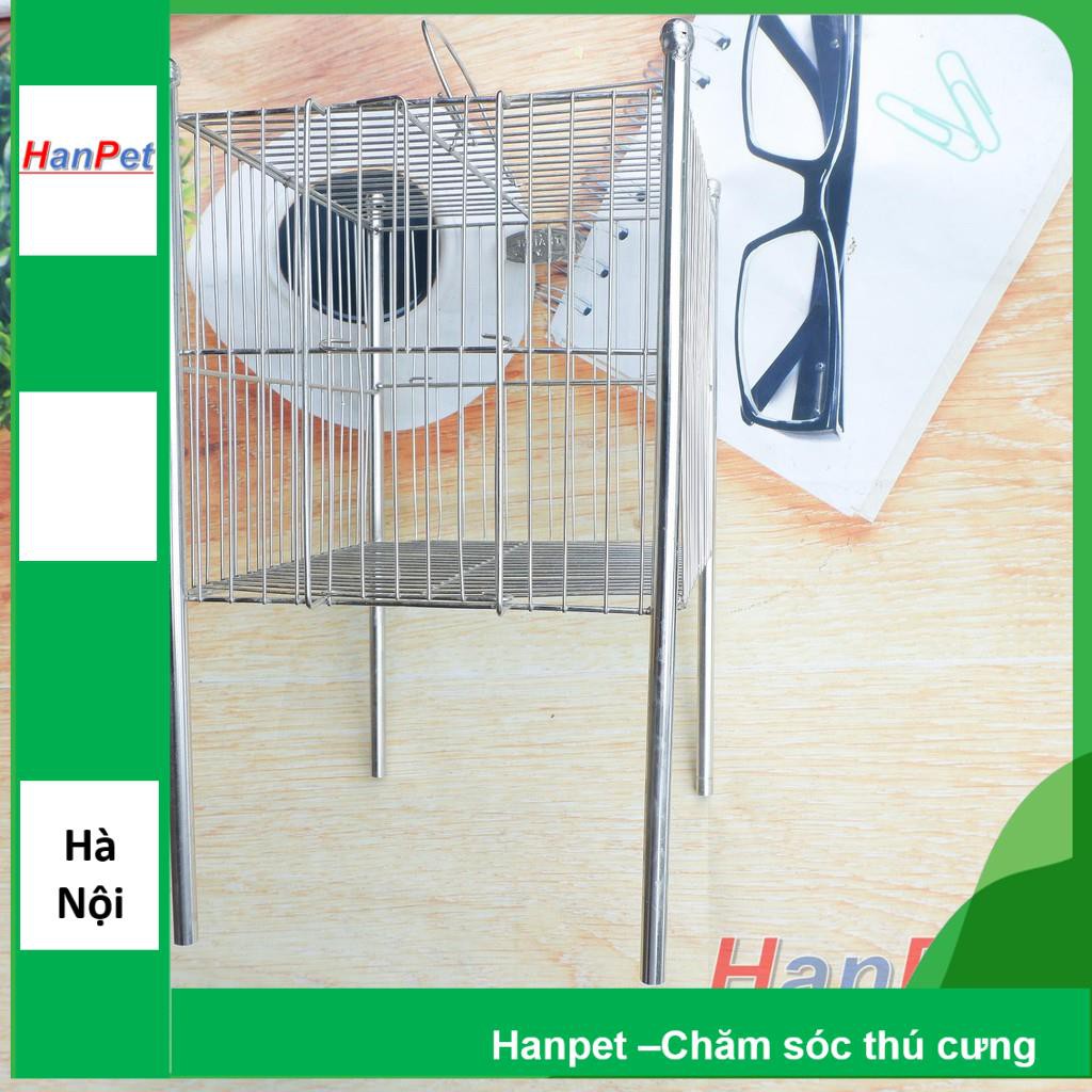 HN-Lồng tắm chim khuyên - lồng chuột hamster 100% inox không gỉ sét (Hanpet longtam) chuồng chim / lồng nuôi