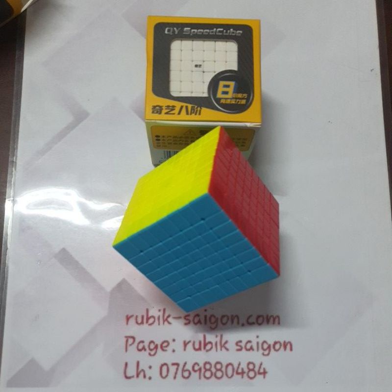 Rubik Qiyi 8x8 stkless không viền