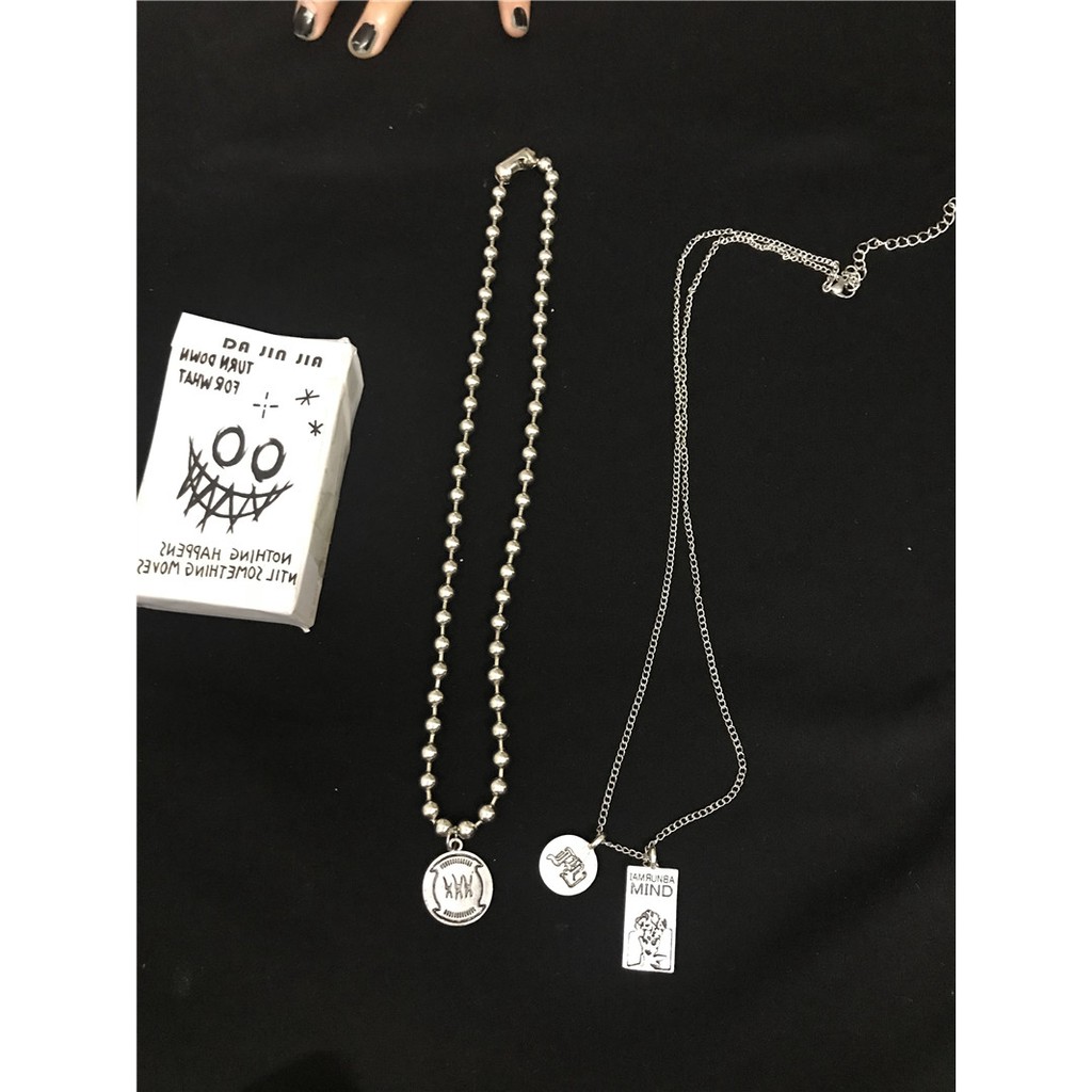 Dây Chuyền Thời Trang Cá Tính Dễ Phối Đồ 139116 Dây Chuyền Phong Cách Hiphop Đường Phố Hàn Quốc Cho Nam Nữ
