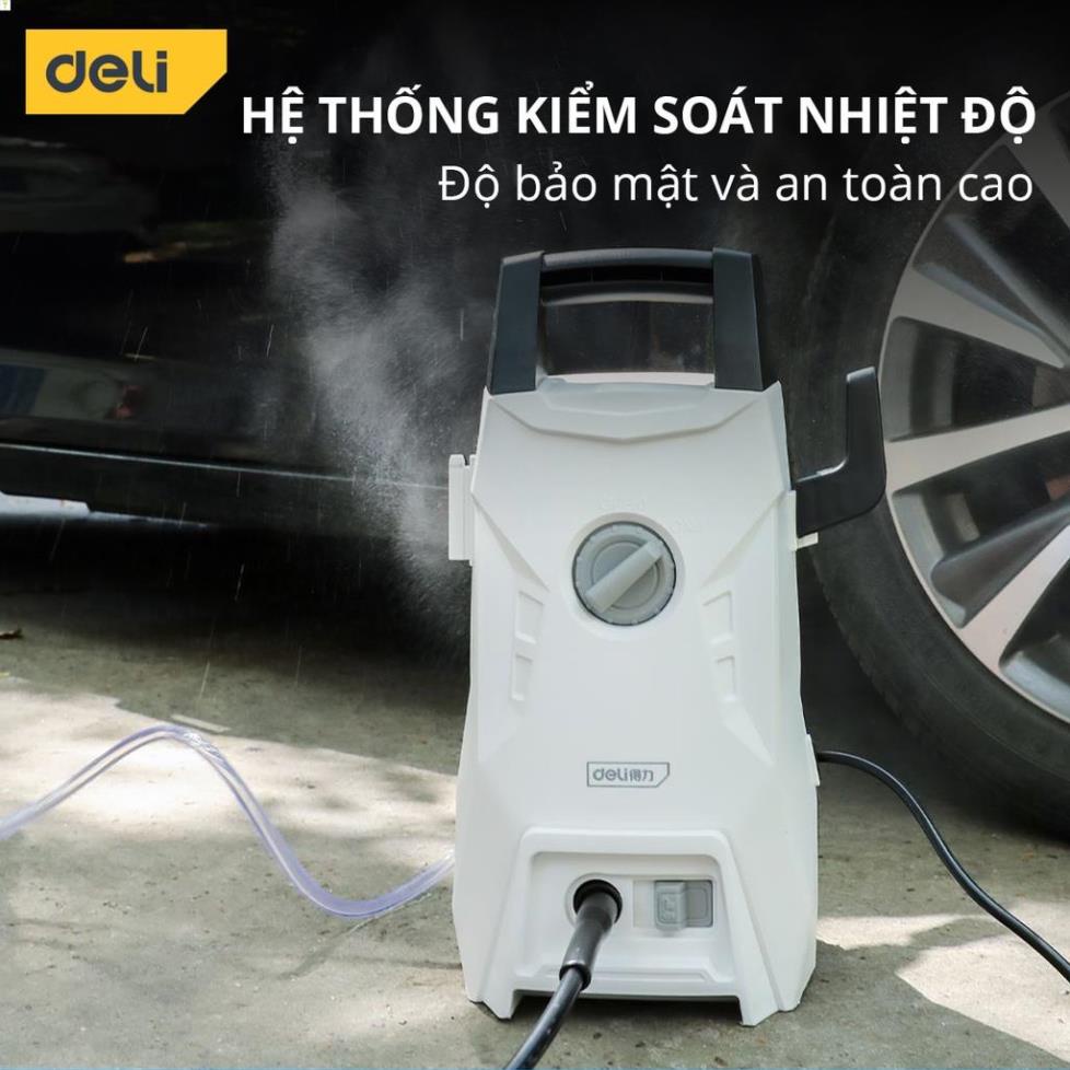 Máy Xịt Rửa DELI Áp Lực Cao - Bảo Hành 36 Tháng - Phun Rửa Đa Năng, Tối Đa Công Suất, Tiết Kiệm Điện Năng - Dáng Đứng .