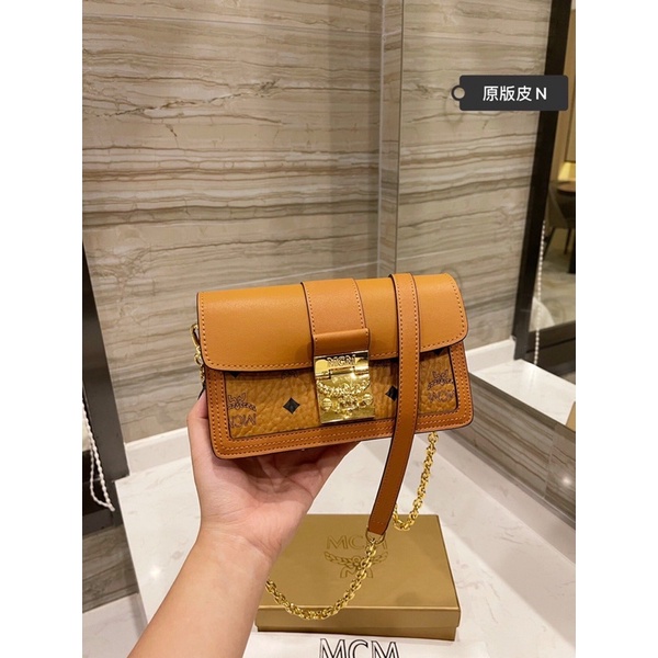 Túi đeo chéo MCM- Patricia da thật cao cấp chuẩn Au nhập khẩu new fullbox
