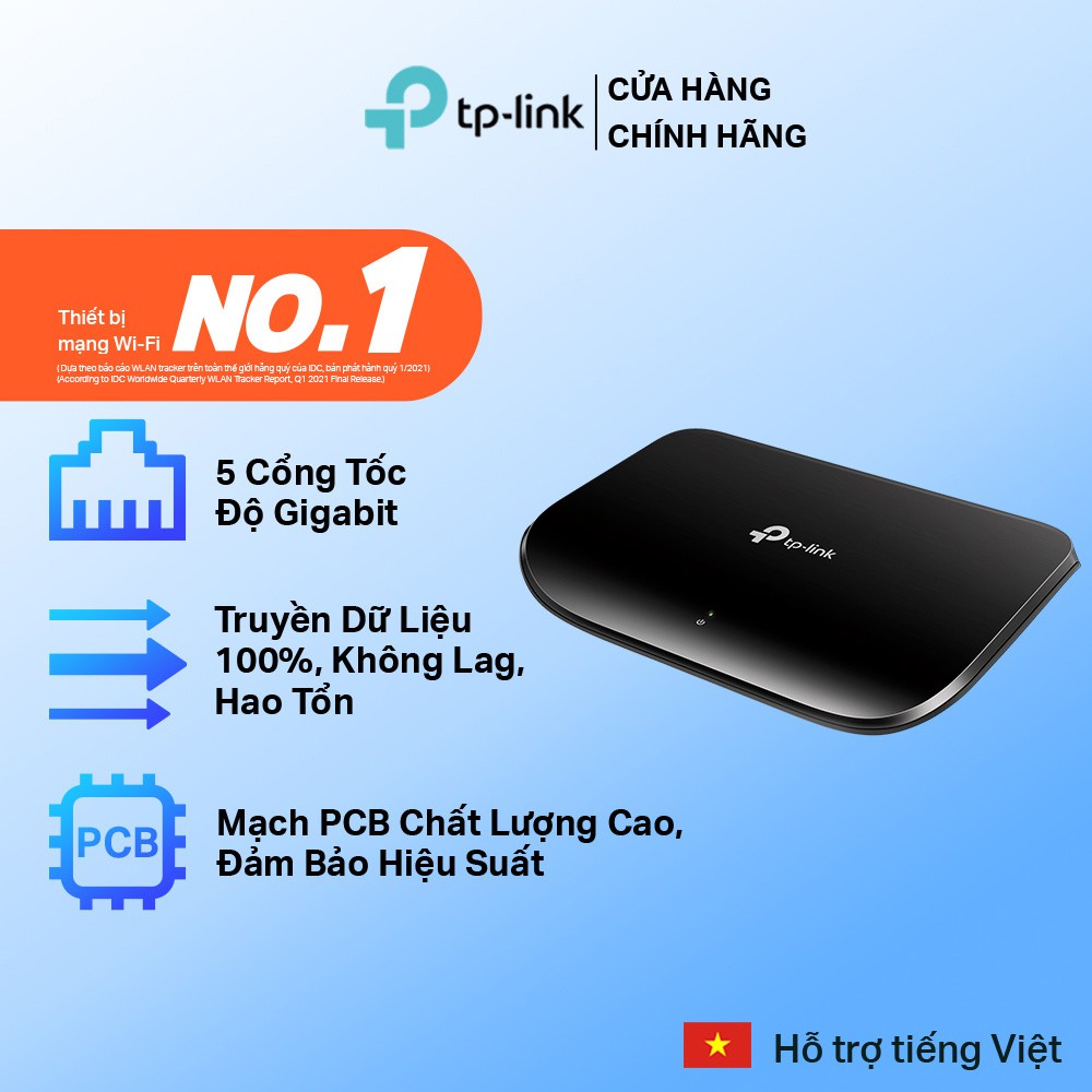 [Hỏa Tốc] Bộ Chia Tín Hiệu Switch TP-Link TL-SG1005D 5 cổng RJ45 Gigabit - Hàng Chính Hãng