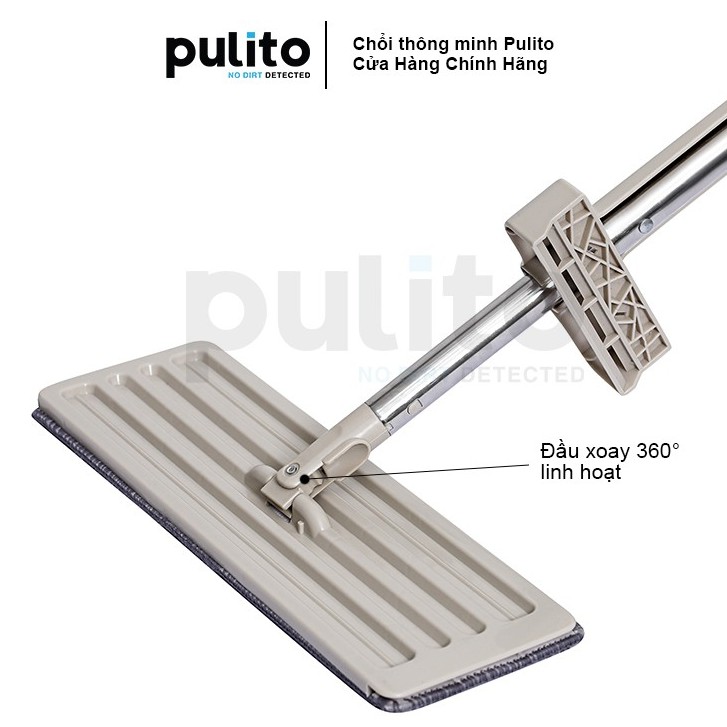 Chổi lau nhà tự vắt Pulito cây lau nhà thông minh Spin Mop xoay 360 độ LS-CLN-M1