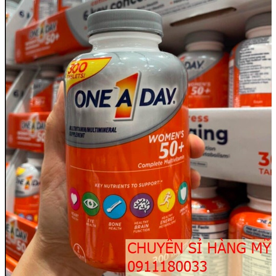 Date 1.23 Mẫu Mới Viên Uống Vitamin Tổng Hợp One A Day Women's 300v - Mỹ
