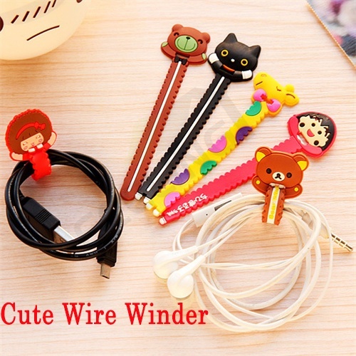 Dụng Cụ Quấn Dây Cáp Bằng Silicon Hình Hoạt Hình Sáng Tạo