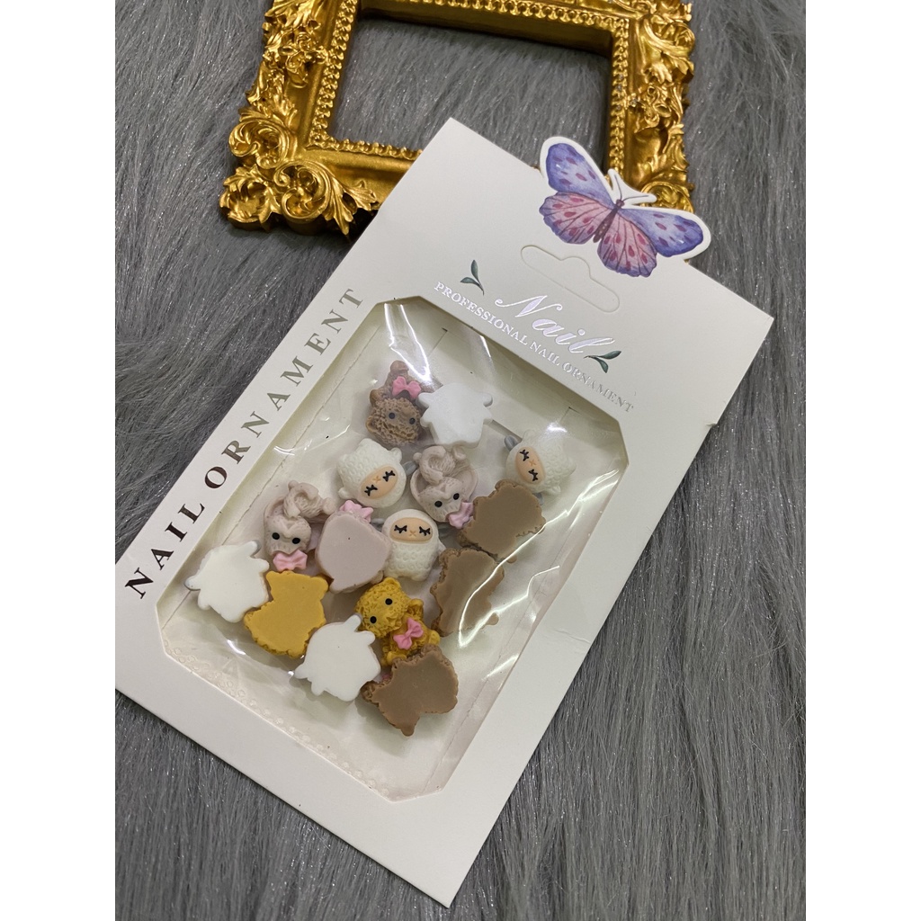 Set Cham Gấu/ Hoạt Hình Đính Móng hót 2021