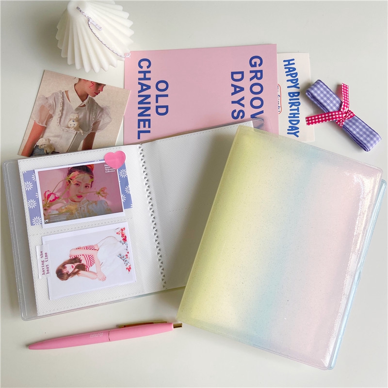 Album mini màu cầu vồng xinh xắn dùng đựng ảnh 3 inch