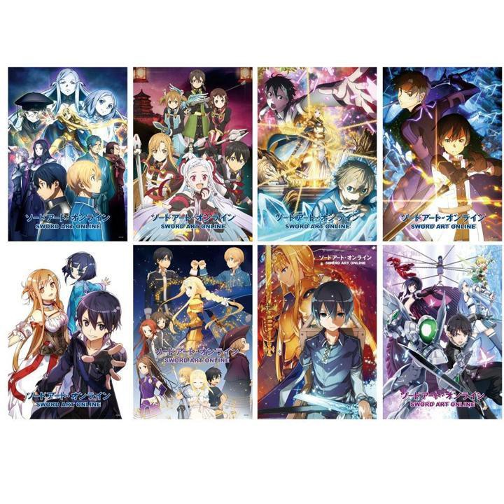 Poster sword art online poster ảnh anime chibi tranh treo album ảnh in hình đẹp